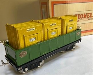 Lionel 212 Standard Gauge Gondola Car with Containers