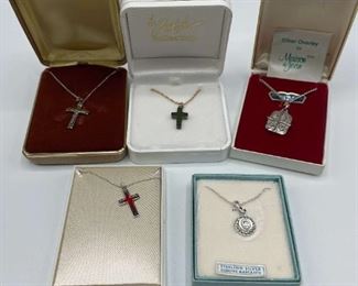 Religious Cross And Medal Necklaces