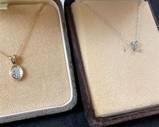 Solitaire And Multi Stone Diamond Necklaces