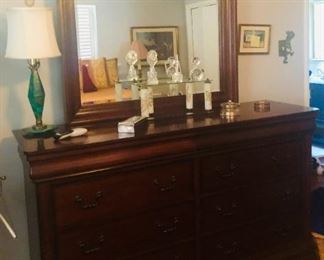 Dresser: 66"W x 20"D x 40"H.