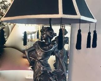 "Carmen" lamp signed by Luca Madrassi (1848-1916)