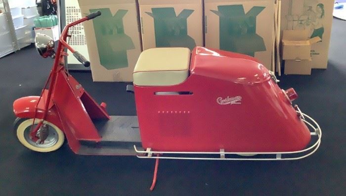 VINTAGE CUSHMAN ROAD KING SCOOTER