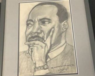 MARTIN LUTHER KING PENCIL DRAWING