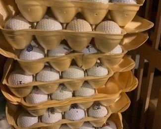 There are hundreds and hundreds of golf balls
