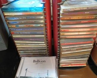 Loads of CD's , DVD's, and VHS. MANY still sealed