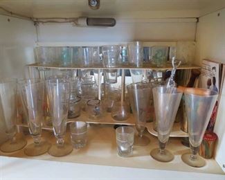 Interior View of Liquor Cabinet