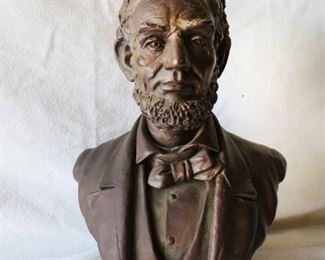 Abraham Lincoln 16th U.S. President Bust Sculpture 1961 Austin Productions
