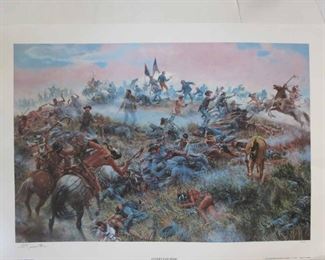 Mort Kunstler - Custer's Last Stand - Collectible Civil War Print Signed & Numbered