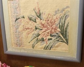 Hand stitched floral