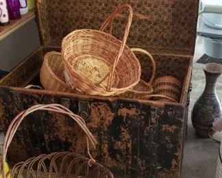 Old Trunk, baskets