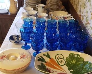 Blue stems, pottery, Mikasa