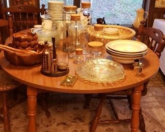 Maple table with chairs