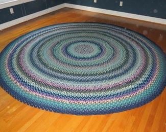 VERY NICE HAND BRAIDED RUG.  MADE BY THE OWNER.
