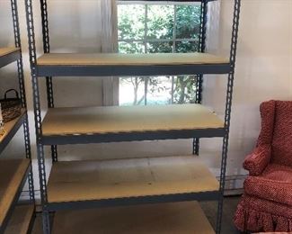 A PAIR OF THESE SHELVING UNITS.