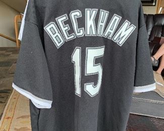 Singed White Sox Beckham #15 Jersey