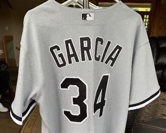 Singed White Sox  Garcia #34 Jersey