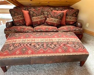 Unique couch, and ottoman/coffee table