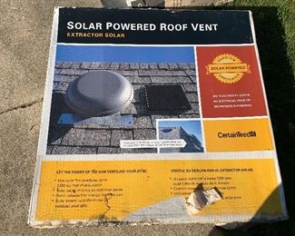1 of 3 New Solar Powered Roof Vent