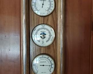 Vintage VERICHRON Weather Station Thermometer Barometer Hygrometer