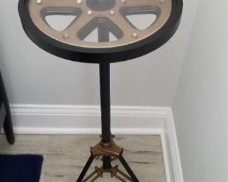 Steampunk accent table