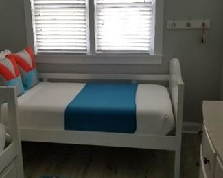 Bunk beds as twin beds; note one bed is also a trundle