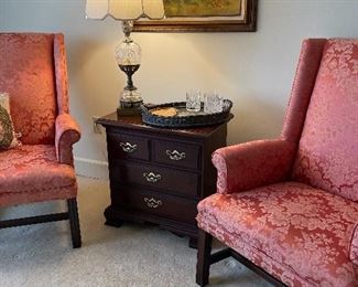 Side table & pair of chairs