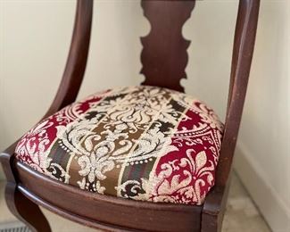 One of 4 Victorian chairs