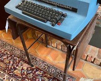 Metal typing table & IBM typewriter