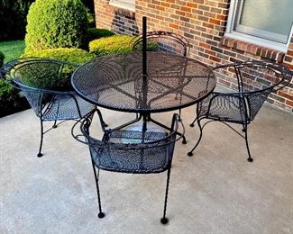 Patio set, Patio table and chairs, wrought iron patio table and chairs