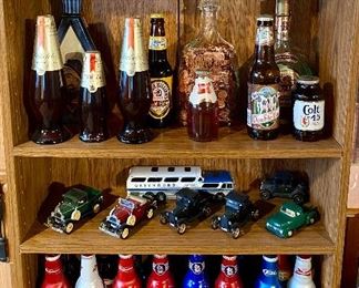 Sports memorabilia car liquor decanters Diecast cars