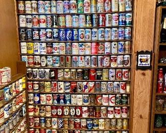 Vintage beer cans / old beer cans / vintage advertising / tobacco tins / vintage oil bottles / beer signs / Bar signs