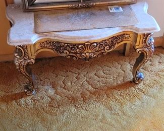 Marble Top Bench