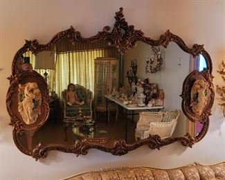 Large Ornate Victorian Mirror
