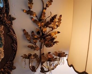 Brass Wall Decor Candle Holder