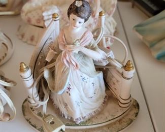 Porcelain Figural Light