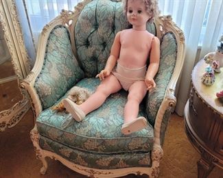 Victorian Chair & Large Doll