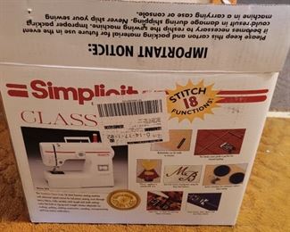 Simplicity Sewing Machine
