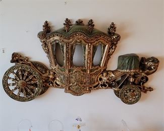 Large Horse Drawn Carriage Wall Art