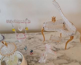Cut Glass/Crystal Pianos Etc