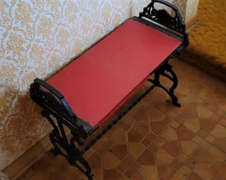 Vintage Cast Iron Bench