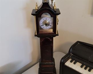 Miniature Tabletop Grandfather Clock