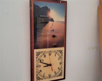 Wall Clock Footprints Poem