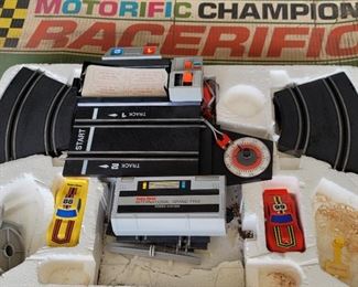 Slot Car Track W/Cars