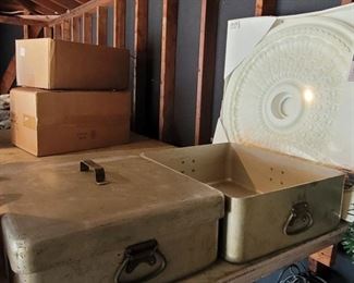 Large Vintage Roasting Pans Commercial Grade