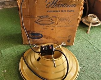Vintage Christmas Tree Spinning Stand