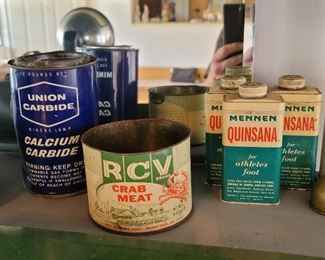 Vintage Metal Cans