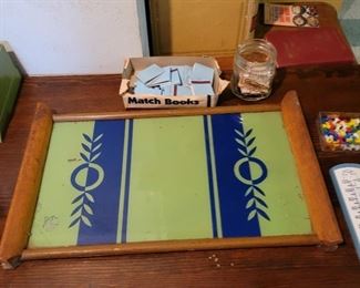 Vintage Glass Serving Tray