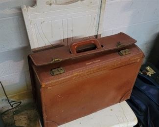 Kraft Foods Briefcase, Vintage Wooden Chair