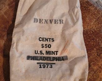 Vintage U.S. Mint Coin Bag
