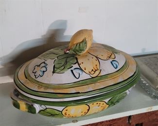 Vintage Ceramic Vegetable Serving Bowl